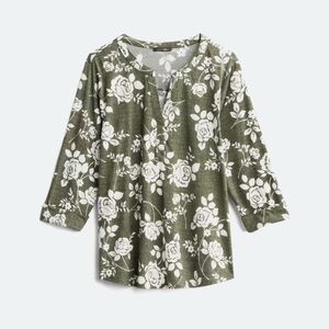 Paper moon 1X blouse green